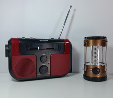 AM/FM Radio Weather X WR182R NOAA Weather Band Flashlight and SLC Blaze Lantern