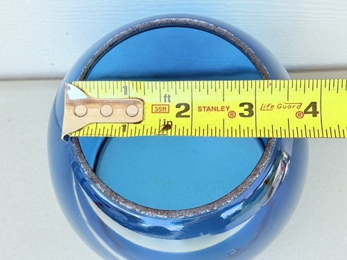 Vintage türkisblau Glas Eisenbahn Laterne Globus Mc K. G. Co. - Bild 9 von 9
