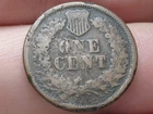 1864 L Indian Head Cent Penny- With L, Pointed Bust, About Good Details