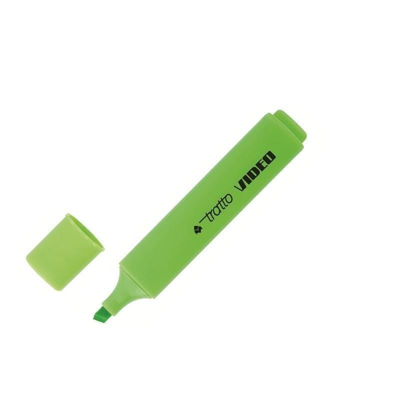 Tratto – Evidenziatore Tratto Video Verde 20 Pezzi Fila