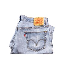 Levi's 560 Comfort Fit Light Wash Denim Jeans Mens 36x32 Blue Cotton Tapered