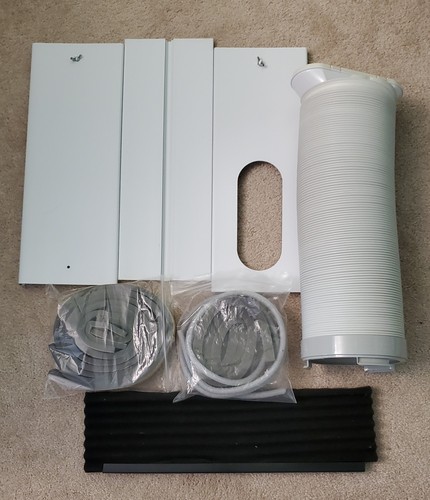 Portable AC Window Vent Kit with 5.9” Exhaust Hose & Coulper, Universal Window