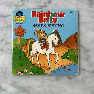 Vintage 1984 Rainbow Brite Saves Spring Book & Record READ