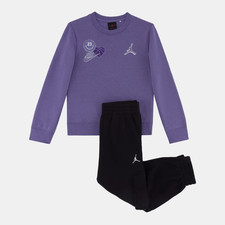 Jordan Kid's Tracksuit Graphic 2 Piece Purple Set - New
