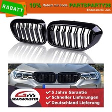 Sport Nieren Kühlergrill Doppelsteg Für BMW 5er G30 G31 Glanz Schwarz Grill