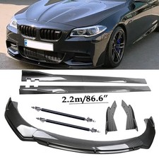 For Bmw F10 535i 528i 550i Carbon Fiber Look Front Bumper Lip Spoiler Body Kit For Bmw F10 535i 528i 550i Carbon Fiber Look Front Bumper Lip Spoiler Body Kit