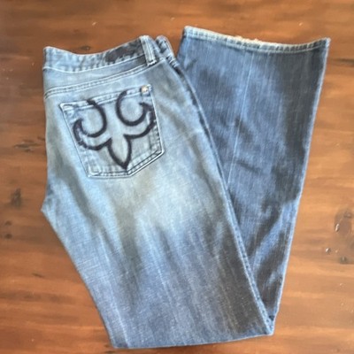 DPD Women Bootcut Medium Wash Blue Stretch Denim Jeans 5-Pocket Button Zip