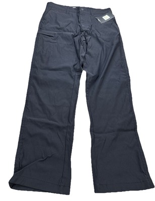 Unionbay Men s UB Active Pants Black 30x30 Nylon Performance MSRP $70