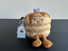 AUTHENTIC   New with Tags - Jellycat Amuseables Fran Pancake Bag Charm Keychain