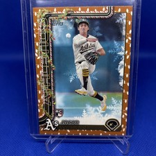 2025 Topps Holiday - Jacob Wilson Gold Holiday Lights (RC) #H4 SP Athletics
