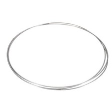Titanium Wire, 7 Feet x 3mm 9 Gauge TA1 Titanium Soft Wire, Silver Tone