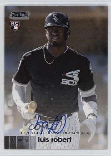 Luis Robert #ALR — 2020 Stadium Club Autographs baseball card