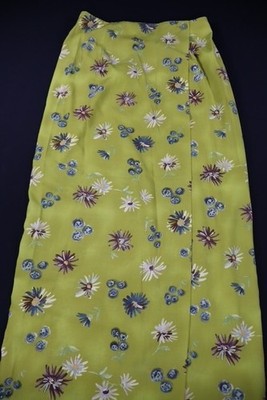 Harold's Y2K Women's Floral Maxi Skirt Green floral Size 10