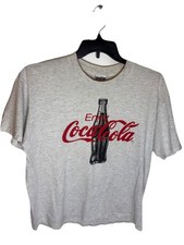 VTG 90s Oneita Enjoy Coca Cola Logo Made In USA Single Stitch T Shirt Size XL