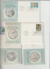 UN First Day Covers 1971 First Edition .925 Sterling Silver Proofs 3.1oz ASW