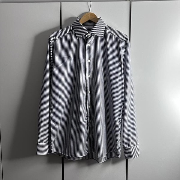 Men Eton Shirt Navy 36 / S / 44 #3VTM