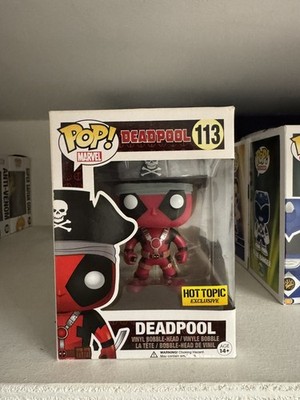 Funko Pop! Marvel Deadpool #113 (Pirate Hat) Bobblehead Hot Topic Excl VAULTED
