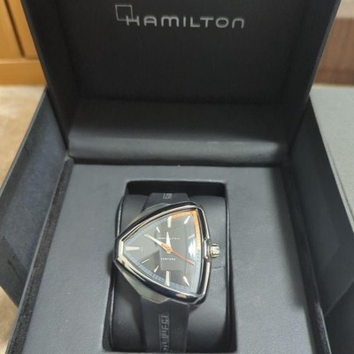 Hamilton Ventura Elvis 80 Quartz Watch H24551331 Black Dial