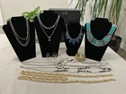 Vintage Costume Jewelry 11 Pc Lot Necklaces Bracelets No Reserve #13