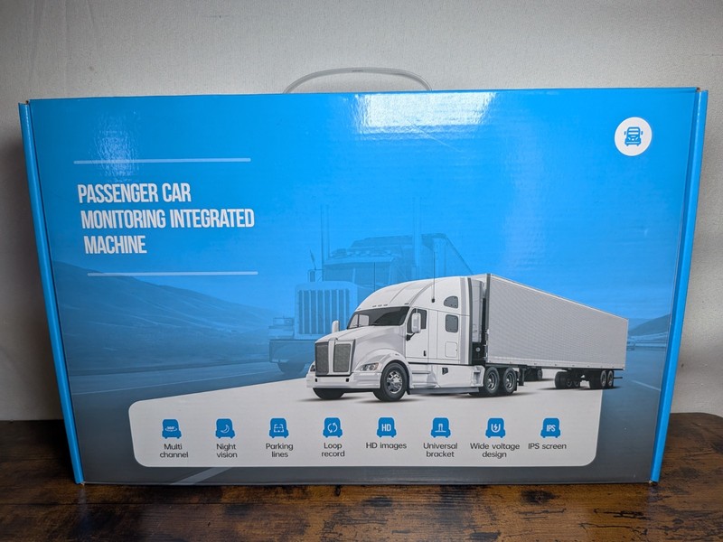 Wireless RV Semi Camera System, 9" 1080P DVR Monitor with 4 IP69 Waterproof