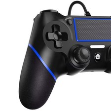 Manette pour PS-4, USB Manette Filaire Fil pour Play-Station4/Pro/Slim/PC, Ma...