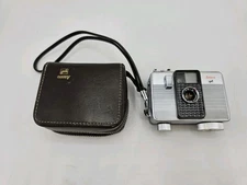 Ansco GAF Memo II Automatic 35mm Half Frame Camera with Case AS-Is UNTESTED