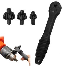 2-in-1 Ratchet Drill Chuck Key Wrench Universal Chuck Key Replacement Tool Set
