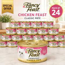 Fancy Feast Chicken Feast Classic Pate Wet Cat Food 3 oz Cans 24Pack DEC27