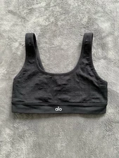 Alo Yoga Bra Women’s Size M Yoga Activewear Workout CrossFit Sports Black Gym
