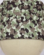Men/Women Surgical Scrub Cap Lined Camo Camouflage Grays 100 Cotton