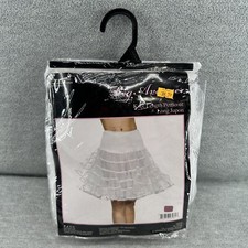 LEG AVENUE - Adult Women's Knee Length Petticoat Skirt Long Jupon White OSFM