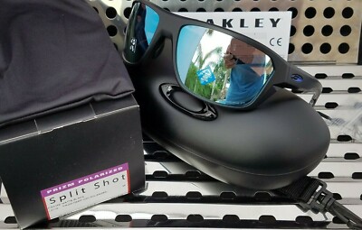 New Oakley SPLIT SHOT 9416-0664 Sunglasses Matte Blck /Prizm Deep