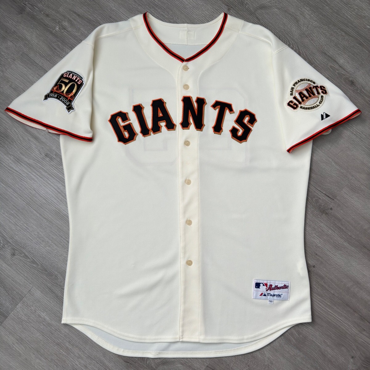 Authentic Barry Bonds San Francisco Giants Jersey 52 XXL Majestic