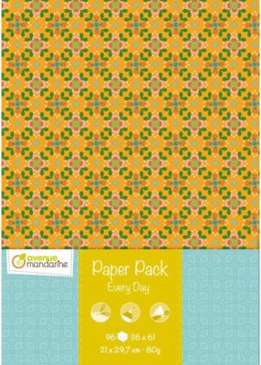 Avenue Mandarine CC044C - Paper Pack mit 96 Bogen (16x6), DIN A4, 21x29,7cm, 80g