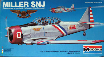 Monogram 5307 Miller SNJ 1:48 Neu, einige Bauteile sind vom Gießast gelöst