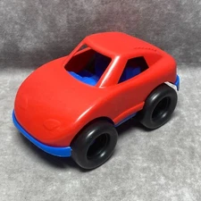 Vintage Toy Race Car Made In USA By American Plastic Toys Inc. Red Blue