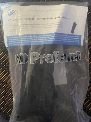 NEW- 2 Wrist Splints ISO Preferred Neutral Position Stabilizer - Universal Fit