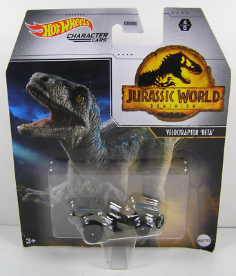 Hot Wheels Character Cars Jurassic World Velociraptor Beta 1:64 Scale Diecast