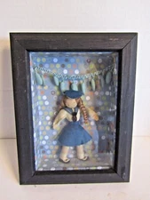 Girl Doll Victorian Shadow Box 6 1/2" by 8 1/2" by Kitty Babendreier