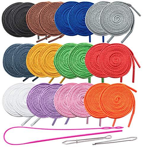 24Pcs Drawstrings for Sweatpants Shorts Hoodies Shoe with 3Pcs Drawstring Thr...