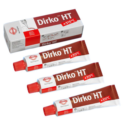 3x ELRING UNIVERSAL DICHTMASSE HOCHTEMPERATUR 705707 ROT 70G