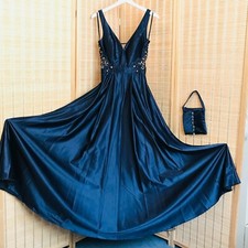 City Studio Satin A-Line Prom Dress Party Gown Embellished Top - Women's Size 1