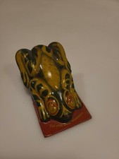Vintage children's tin frog noise maker figure "life of the party" product