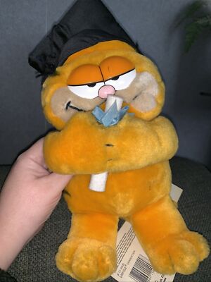 Garfeild Plüschtier 1978,1981 Abschluss Sammlerstück Vintage süß Geschenk Neuheit