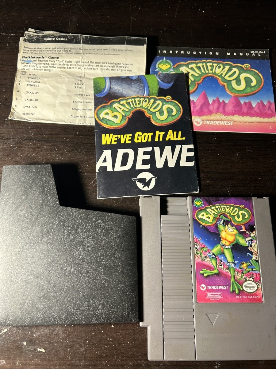 Battletoads with Case, Manual and Inserts NES | eBay