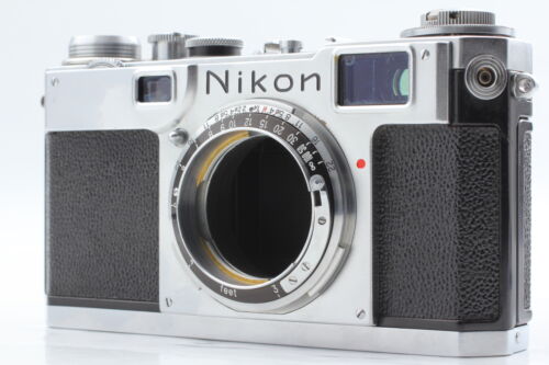 [Fast neuwertig] Nikon S2 Entfernungsmesserkamera silber spätes Gehäuse schwarzes Zifferblatt aus Japan - Bild 1 von 13