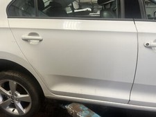 SKODA RAPID 2014 REAR DRIVER SIDE DOOR COMPLETE INC DOOR CARD