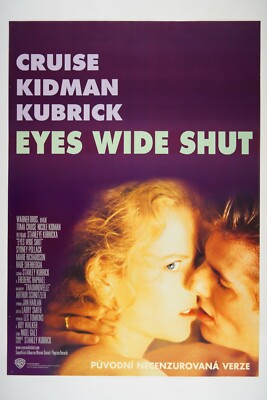 EYES WIDE SHUT 23x33 Original Czech movie poster 1999 TOM CRUISE KIDMAN KUBRICK
