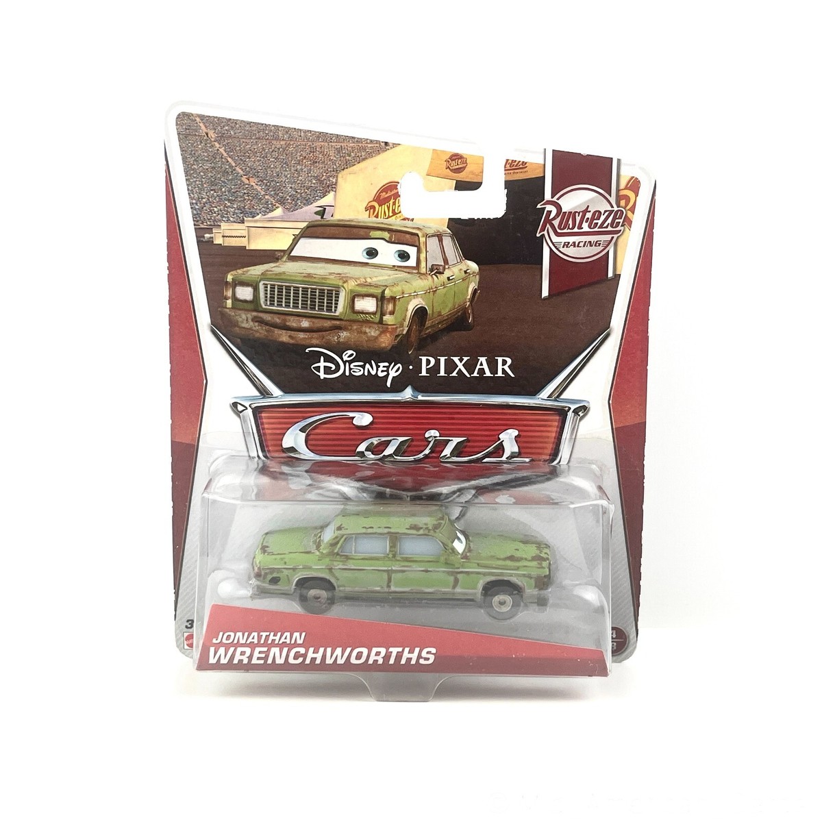 Disney Pixar Cars Jonathan Wrenchworths 2012 Rust-Eze 1:55 Mattel