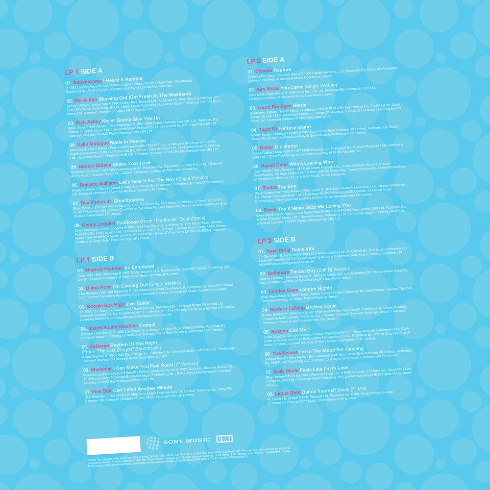 Various - NOW 80s Dancefloor: PURE POP [VINYL] - Image 2 of 2